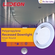 YETPlus LEDEON AY340 7W 4" LED Celling Panel Recessed Downlight 6500K Daylight Silver Lampu Siling 嵌