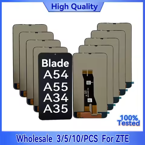Wholesale 3/5/10 Pieces/Lot For ZTE Blade A34/A54 LCD Display Screen with Touch Assembly Mobile ZTE 