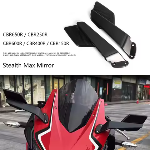 Motorcycle Mirrors Modified Adjustable Rotating Rearview Mirror For Honda CBR650R 2019-2025 CBR250R 