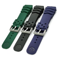 นาฬิกาดำน้ำ Strap18mm 20มม. 22มม.,สายซิลิโคนกันน้ำสำหรับ Seiko SKX007สายรัดข้อมือเล่นกีฬาอุปกรณ์เสริมสายรัดข้อมือ