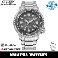 (100% Original) Citizen BN0167-50H Promaster Eco Drive Divers Grey Dial Stainless Steel Case & Strap
