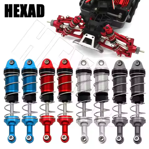 4pcs Metal Shock Absorber Damper for MN128 MN86 MN86KS SCY 16101 16102 16103 Wltoys 144001 1/16 1/12