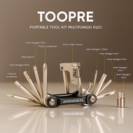 Toopre Tool Kit Multifunction Hexagon L-Wrench Set Screwdriver Plus Minus Torx Practical For Folding