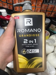 Sữa Tắm Gội ROMANO 2in1 Hương Nước Hoa Cao Cấp 650g