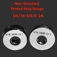 1SET(1*GO+1*NOGO) Tolok Cincin Benang Halus Metrik Bukan Piawai Amerika Ketepatan 2A/F/EF/S 5I16-3/8