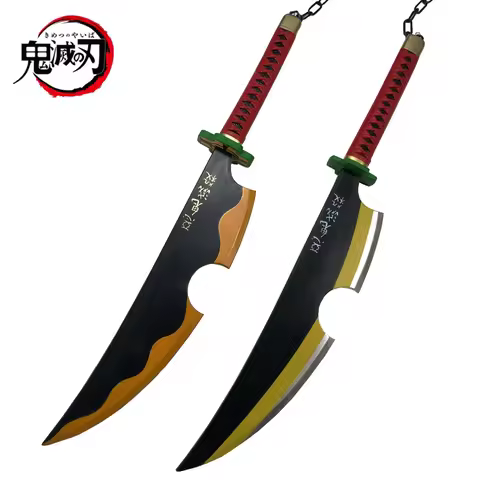 80cm Cosplay Anime Katana Weapon Original Sword New Uzui Tengen Kyoujurou Tanjirou Swords