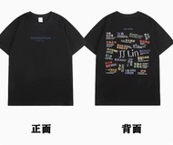 林俊杰 JJ 歌曲 全集t恤 2023演唱會 應援 紀念衣服 短袖