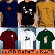 PROMO 6 PCS 110K KAOS DEWASA M L XL XXL Distro BANDUNG BISA UNTUK PRIA DAN WANITA Kaos Motif Distro Baju Dewasa Jepang Polos Pakaian Kaos Santai Pakaian Murah Random Paket Usaha Baju Sehari Hari Kaos Cowo Cewek Promo Murah Polos Murah Gambar Motif Grosir