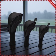 leipupa Golf Wood 1 3 5 Head Cover Set Cotton Layered Build Sporty Style Easy ID for Club Selection