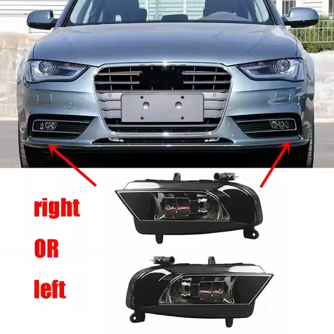 Front Left Right Side Fog Light Lamp left 8K0941699B right 8K0941700B Compatible with Audi A4 B9 A4 