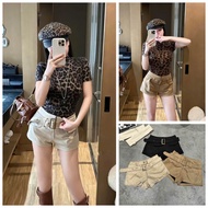 Suede shorts with belt UMEE STORE QCCC QCL1 QS0502 60336