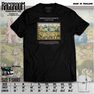 RACEROOM-DTG Round Neck T-Shirt Street Style Black White Not Sagging Cotton100 HIERONYMUS BOSCH A17/