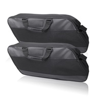 สีดํารถจักรยานยนต์อานกระเป๋ากระเป๋าเดินทาง Soft Rack Liner Saddlebag สําหรับ Harley Touring Road Kin