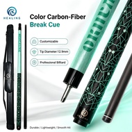 OKHEALING Carbon Fiber Break Cue Ultra‑Light Sturdy Durable Good Stability Professional Billiard Poo