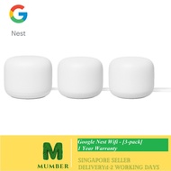 Google Nest Wifi 3-pack/1-pack - Smart WiFi Powered by the Google Assistant（1 year warranty)