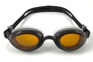 Basilisk Swimming Goggles, Comfortable Fit for Adult Men Women Youth Kids Children (Black, amber len
