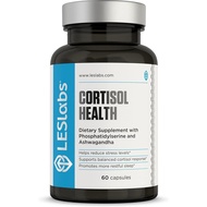 LES Labs Cortisol Health: Stress Balance, Sleep Support & Natural Mood Calming  for Daily Wellness