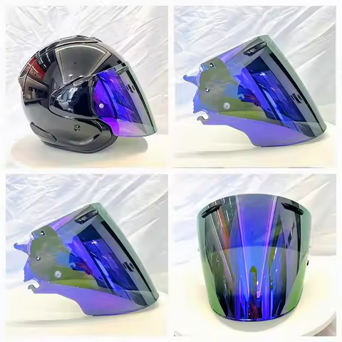 Visors For Arai VZ Ram SZRVAS Motorcycle Helmet Half Helmet Dedicated Electroplating Aurora Silver-p