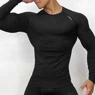 Sports Fitness Clothes Basketball Training Compression Tights Running Quick-Drying Long-Sleeved Men 