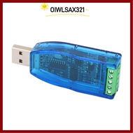 OIWLSAX321 USB To RS485 Converter, Blue Practical Serial Port Adapter, Durable CH340 Chip Communicat