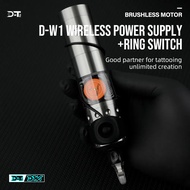 D-T2 Wireless Tattoo Short Pen Transparent Window Brushless Motor Rotary Machine Finger Control Dire