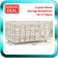 Luxury Crystal Metal Tissue Box Holder Napkin Paper Towel Europe Style Storage Box for Living Room O