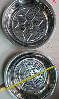 不銹鋼盆 不鏽鋼盆菜盤 打邊爐盤 A:38cm連墊 2個, B:38cm冇墊 1個, C:34cm 連蓋1個, D:34cm 冇蓋1個