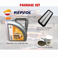 REPSOL Engine Oil 20W-50 + Perodua Oil & Myvi 1.3/1.5 Air Filter