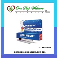 ORALMEDIC MOUTH ULCER GEL 1'S TREATMENT (EXP:11/2027)