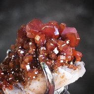 【Lost and find】天然 釩鉛礦 重晶石 共生 原石 標本 指環