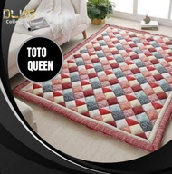 READY STOCK TOTO PATCHWORK COTTON QUEEN & KING TILAM TOTO GEBU 100% COTTON