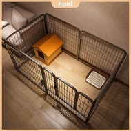 [New] 6 Panels Pet Playpen with Door Foldable Dog Playpen Fence Metal Barrier Playpen