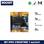 Muscle First M1 Nutrition Pro Creatine 7 serving 7 sachet Rasa Bubblegum Kemasan Box