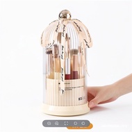 Dreamerhouse Rotating Makeup Brush Storage Tube Compartment Desktop Eyebrow Pencil Eyeshadow Bucket 