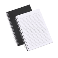 AGSEE Sturdy Cover Spiral Bound Notebook Universal Line Pages Blank Grid Financial Record Book Annua