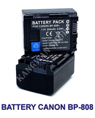 (แพ็คคู่2ชิ้น) BP-808 / BP808 / BP-809 / BP809 Camera Battery For Canon แบตเตอรี่สำหรับกล้องแคนนอน For Canon FS406,HFM400,HF100,HF M300,HF S100,HF S200,FS36,FS37,HF200,HFS11,HF100,HF20,HG21 BY KANGWAN SHOP