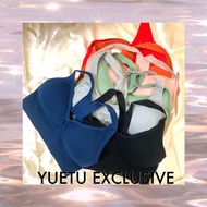 [READY STOCK] Yuetu Exclusive Women Sport Seamless Bra Beauty Back Breathable Bra With Removable Pad