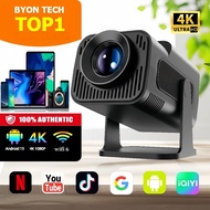 HY320 pro Mini 4K HD portable projector, running Android 13.0, supports Bluetooth and Wi-Fi connecti