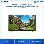 SONY 43" 4K UHD High Dynamic Range (HDR) Android LED TV KD-43X75 | Bluetooth 4.2 | Chromecast Built-In | HDMI | Digital Audio | USB | Voice Search | Sleep Timer | Android TV with 2 Year Warranty