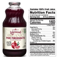 Lakewood Organic PURE Pomegranate Gluten Free Pomegranate Juice (32oz)