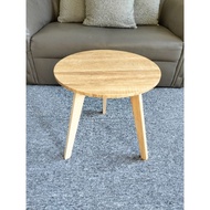 Round table, corner table/ aesthetic table/, diameter 40cm, height 40cm, wooden and iron legs