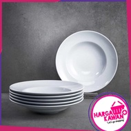 Piring Pasta Keramik Putih Piring Spaghetti Keramik 23 cm | Piring Pasta | Best Quality