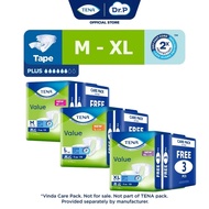 Tena Value Adult Tape Diapers M/L/XL Size