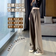 Fashion Women Wear Pants High Waist Straight Cut - Seluar Slack Perempuan Seluar Panjang Wanita 女生西装