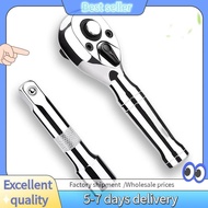 Stubby Ratchet Set-3/8In Drive Ratchet Handle with Extension Bars,72-T Reversible Quick Release Head