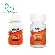 Now Foods Vitamin D-3 D3 D 3 10000 iu 10.000 iu 10000iu 120 ;  D3 10000 iu 240 Capsul - ORI
