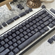 PBT Keycaps Side Print Backlit Keycap Topographic Dye-Sub Key Caps Cherry Profile for Mx Gamer Mecha