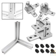 BOLSAED End Corner Silver 2020 3030 4040 Series Slot Aluminum Extrusion Profile 3-Way