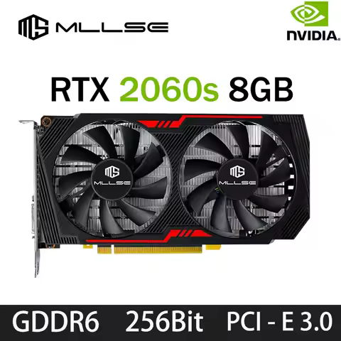 MLLSE RTX 2060 Super 8GB Placa De Video Gaming Graphics Card GDDR6 256Bit 8Pin PCI Express 3.0x16 rt
