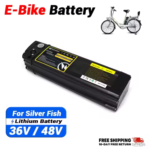 48V 15AH/20AH 800W Rechargeable Li-ion Battery for BURCHDA R8S Pro JINGHMA R8 Silver Fish + 54.6V 2A
